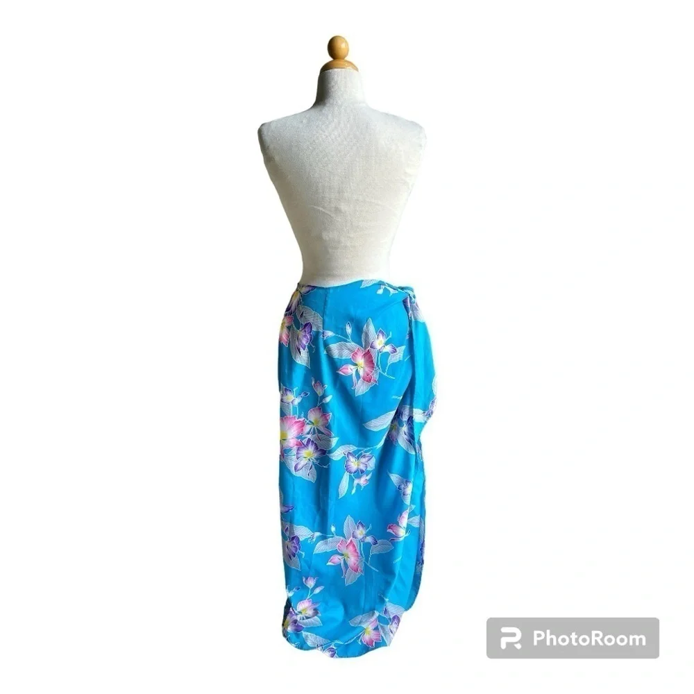 Vintage Andrade fine apparel Hawaiian print wrap coverup one size